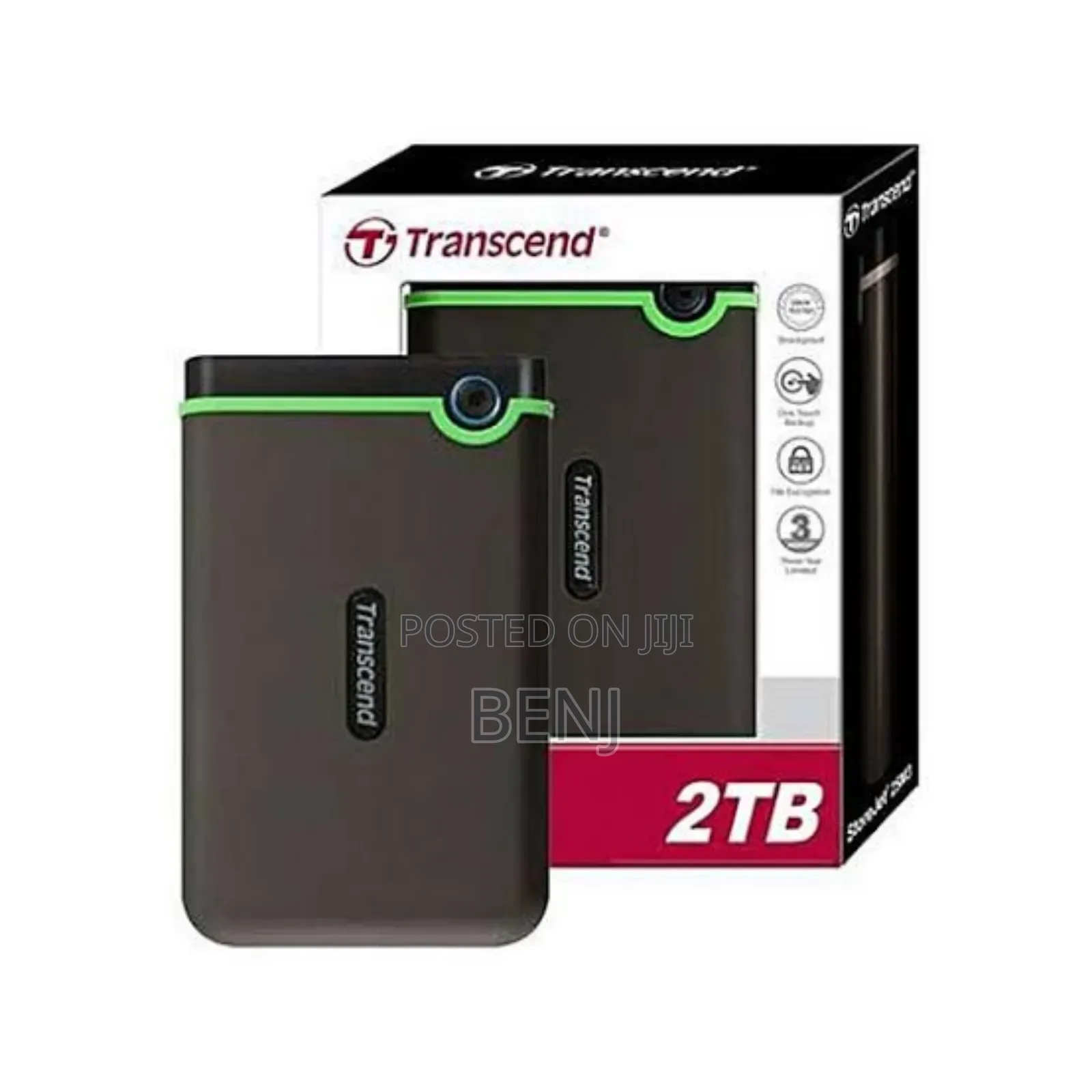 Transcend 2 TB | Terabyte External Hard Drive | Hard Disk