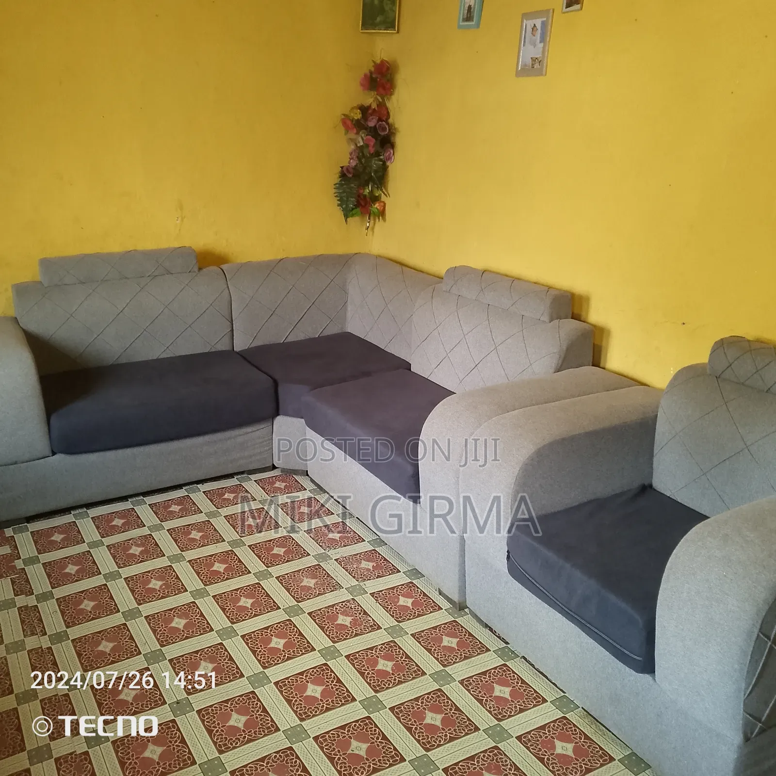 የሚሸጥ ኤል ሸፕ ሶፋ