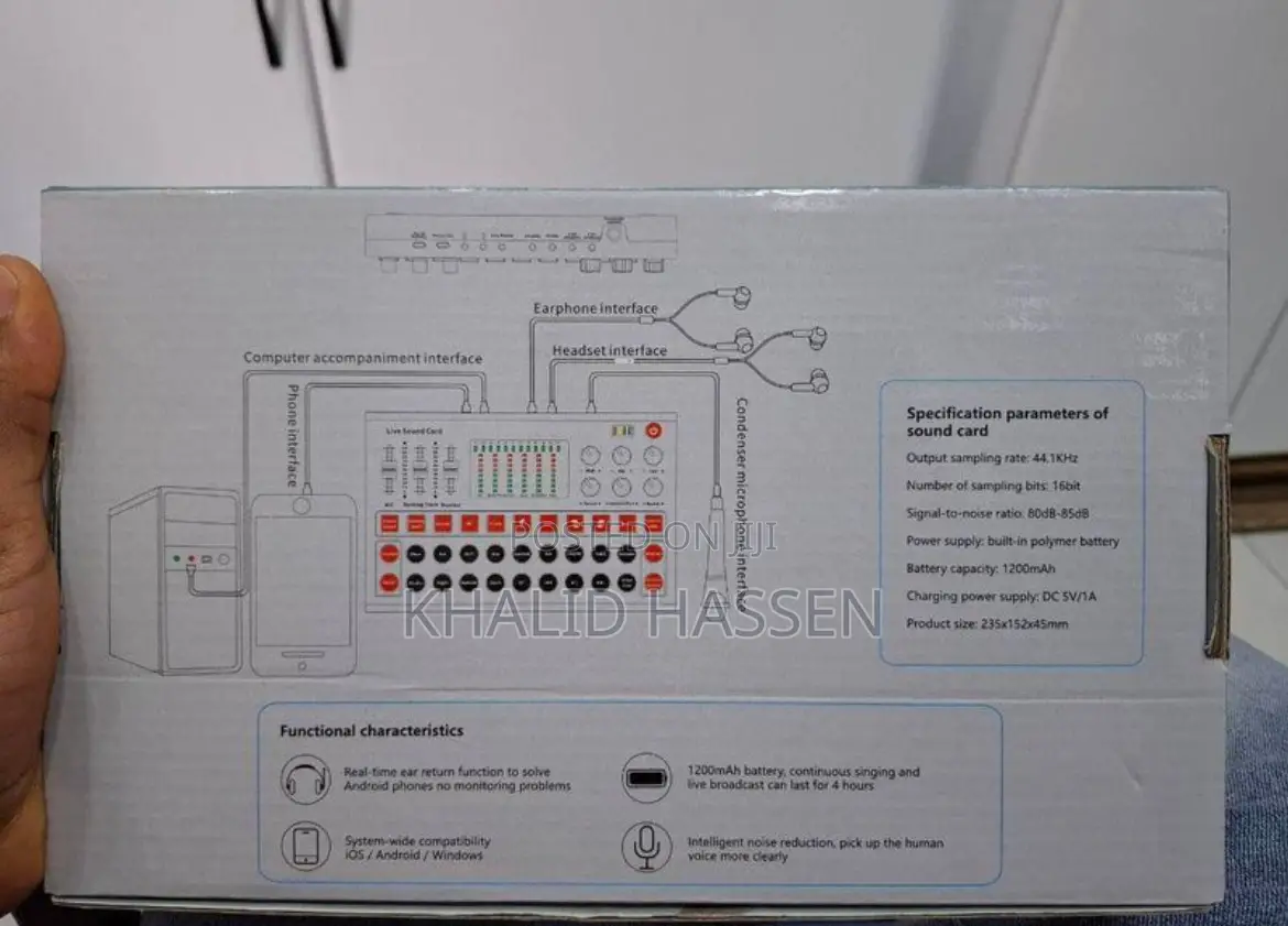 Live Sound Card Addis Packed Free Delivery