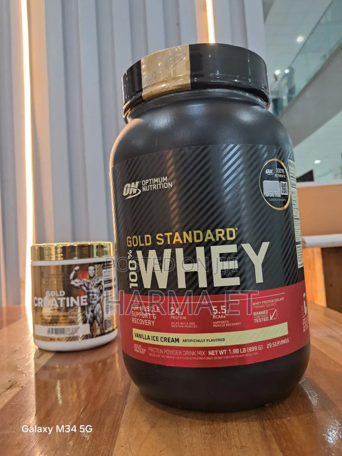 Whey Protein 1kg Plus Creatine Monohydrate