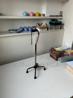 Photo - Walking Stick ከዘራ /Medical, Heavy Duty Large Base Quad Cane