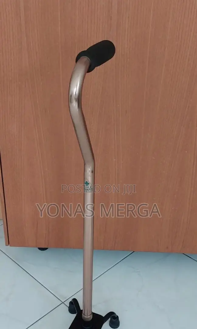 Walking Cane/Curved Handle Cane, Silver, ከወራ/Designer