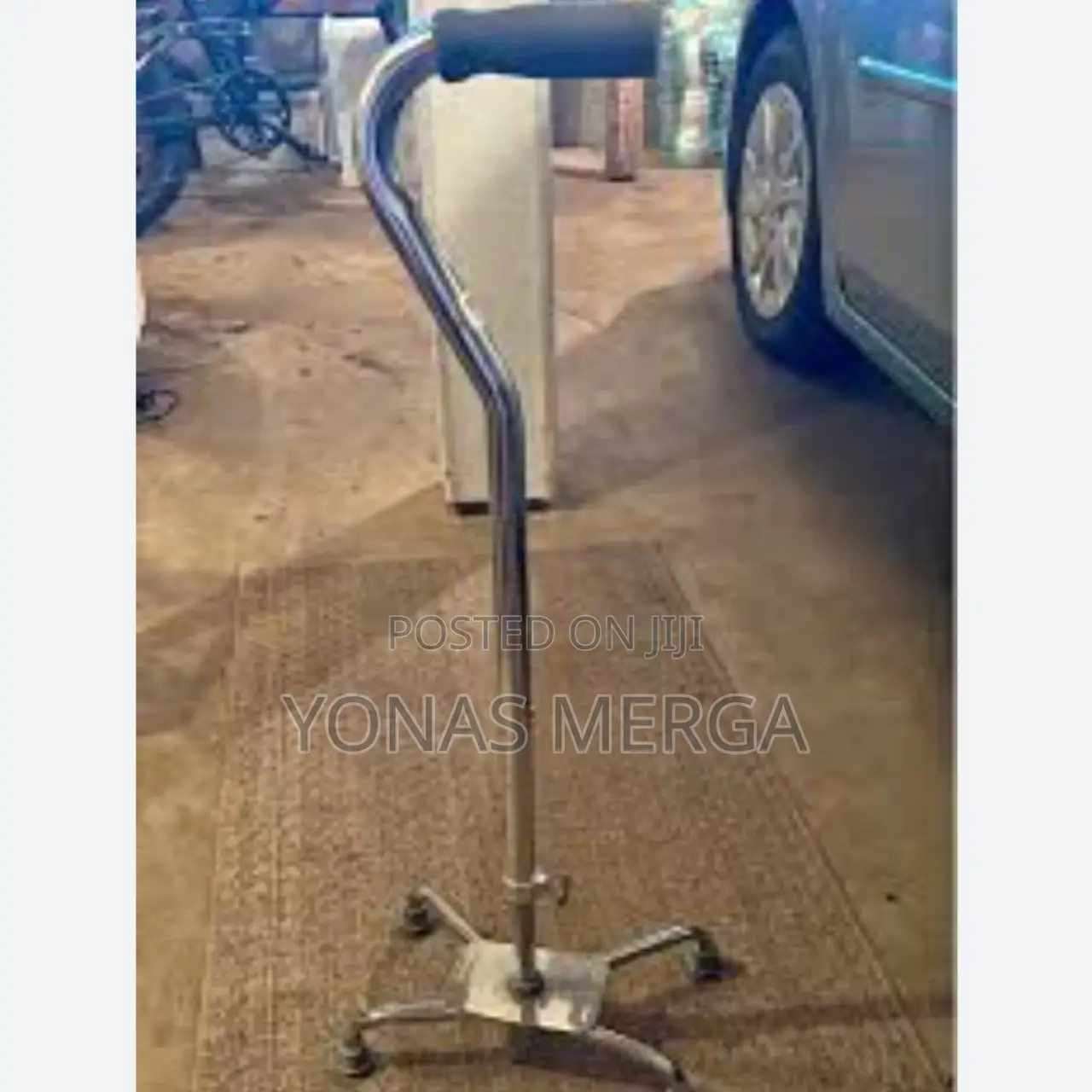 Walking Stick Four Leg Quad Cane Small Base for Handicapped