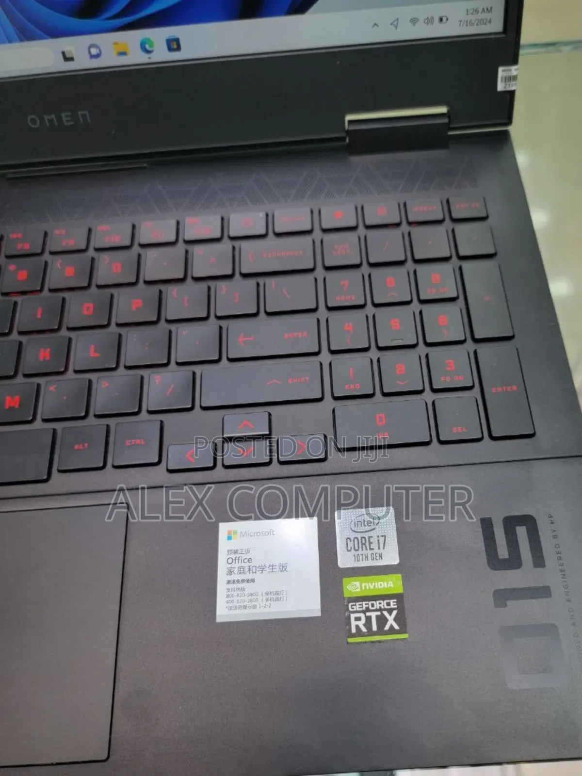 New Laptop HP Omen 15 16GB Intel Core I7 SSD 1T