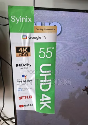 Syinix 55" Premium Uhd Smart Frameless Television