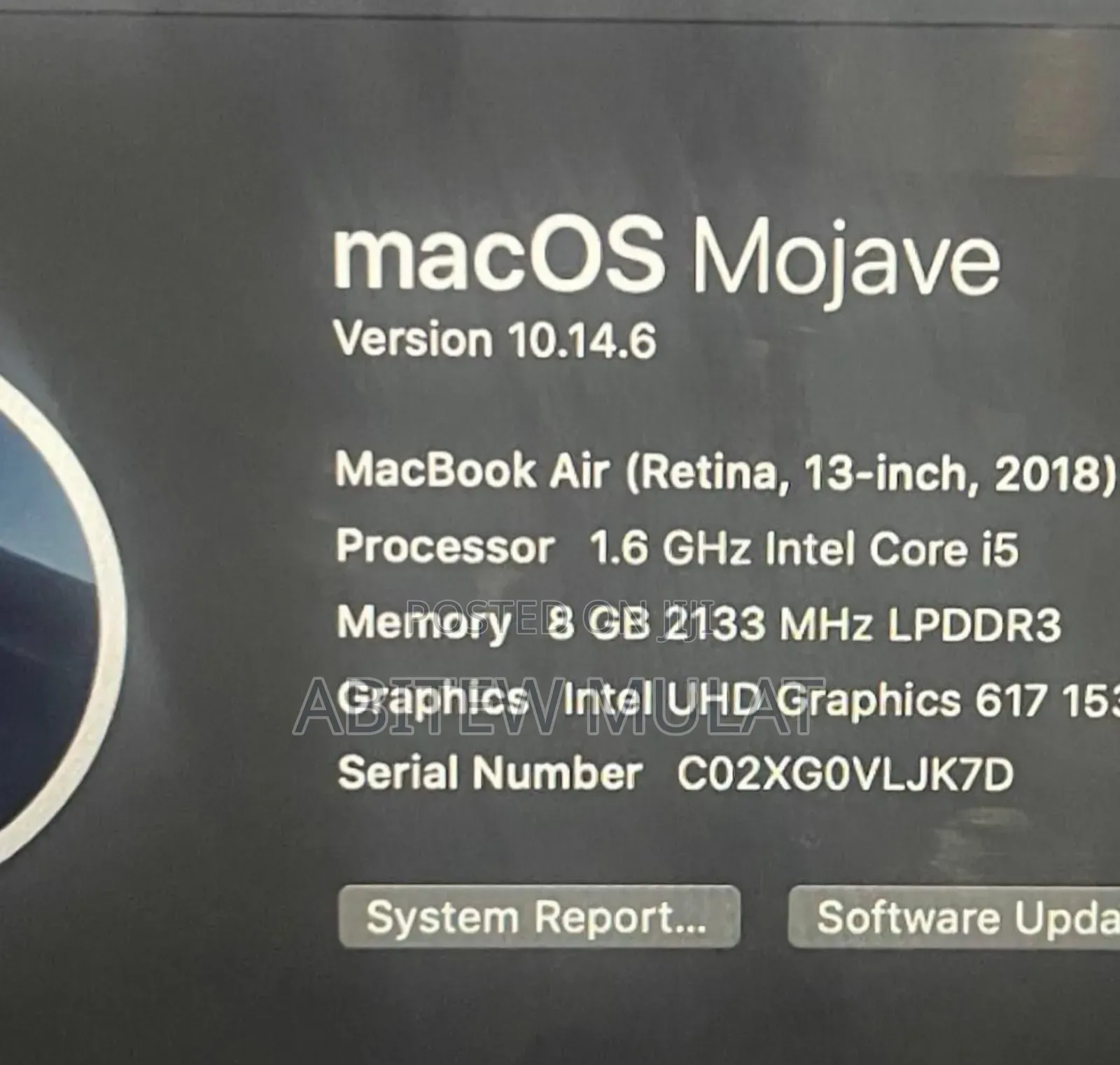 New Laptop Apple MacBook Air 2018 8GB Intel Core I5 SSD 256GB