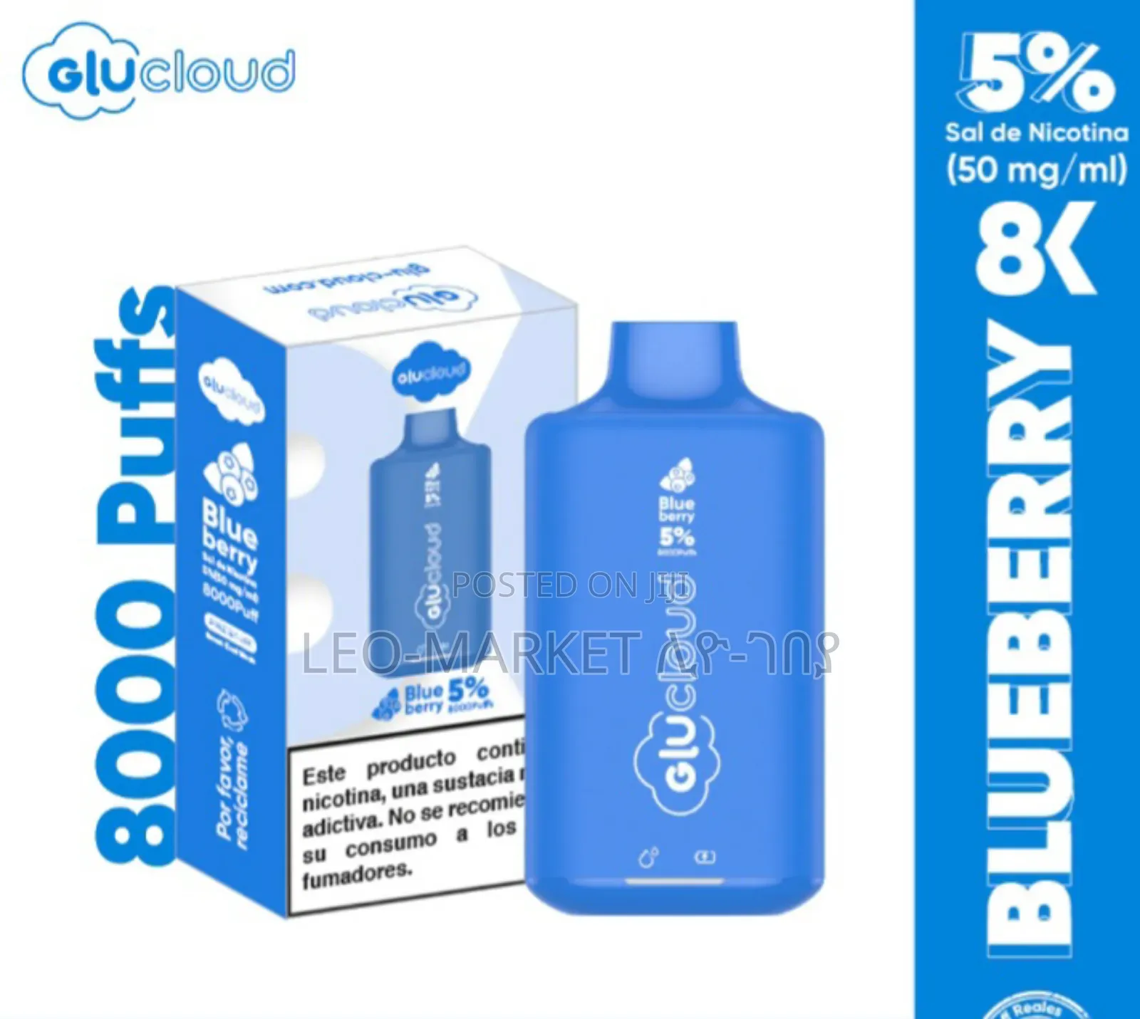 8000 Puff Blueberryice