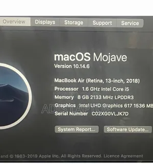 New Laptop Apple MacBook Air 2008 8GB Intel Core I5 SSD 256GB