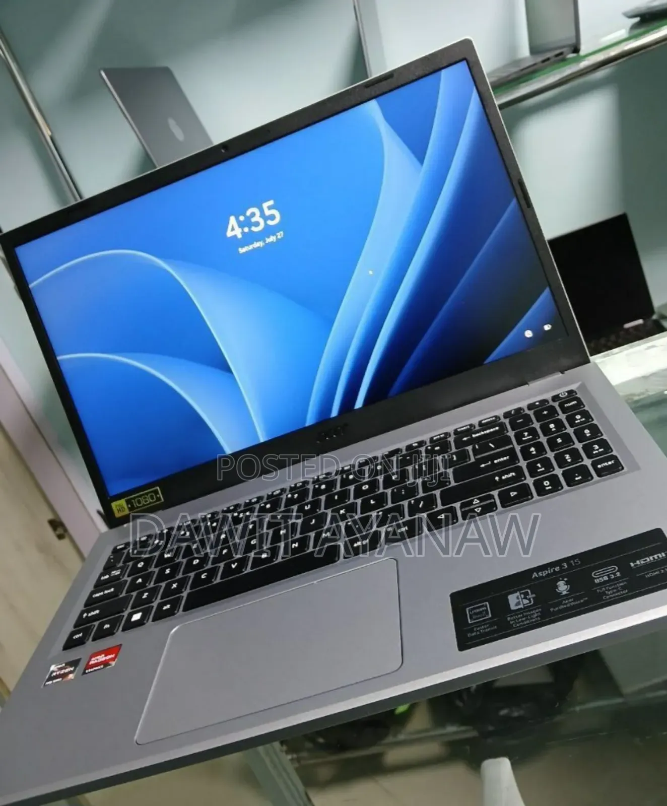 New Laptop Acer Aspire 3 8GB AMD Ryzen 3 SSD 512GB