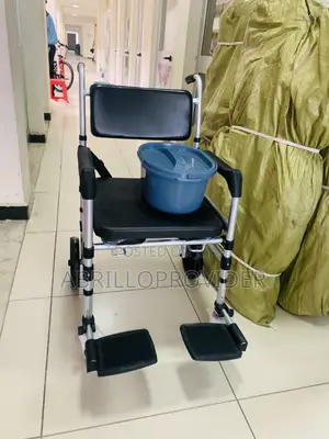 Photo - Potty and Shower Wheechair With Toilet Waterproof Wheelchair