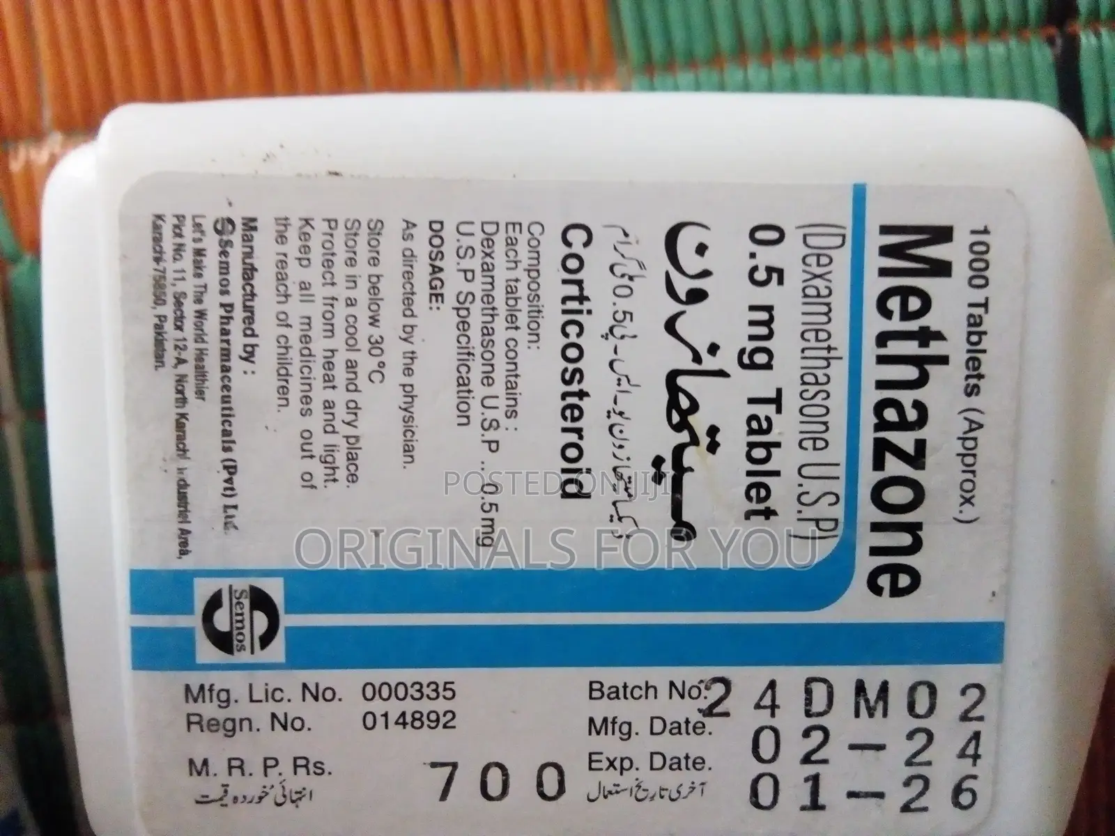 Dexamethazone or Semos Tablet