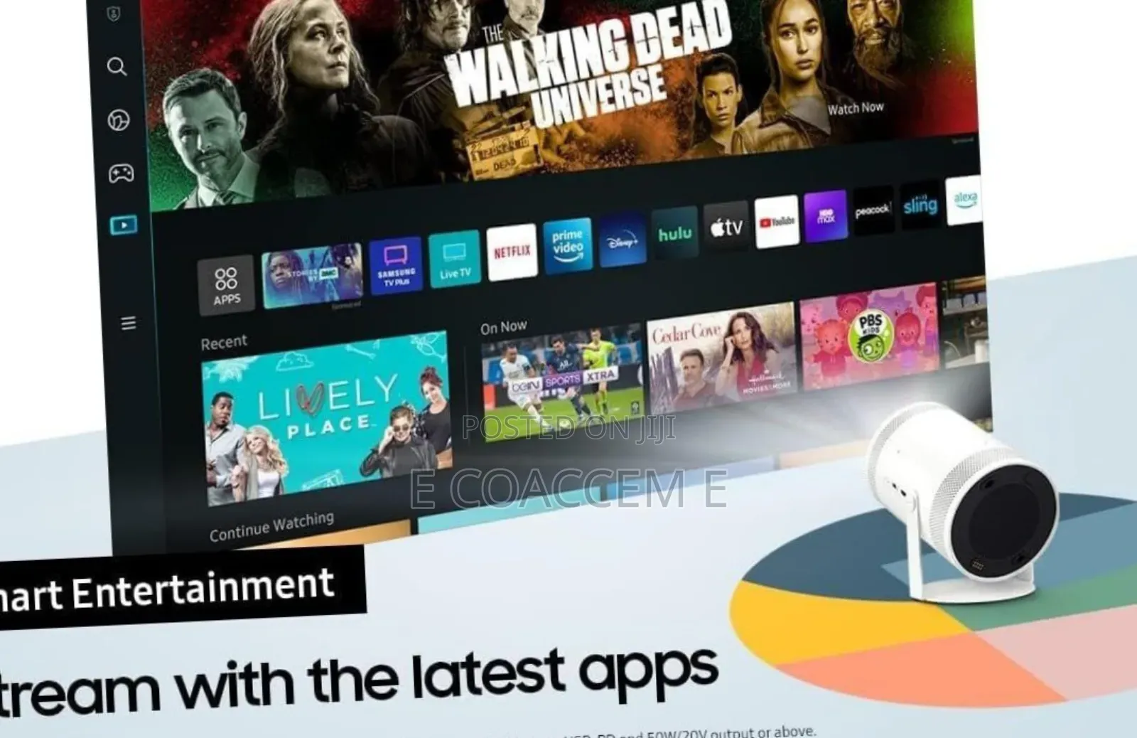 .Samsung the Freestyle FHD HDR Smart Portable Projector