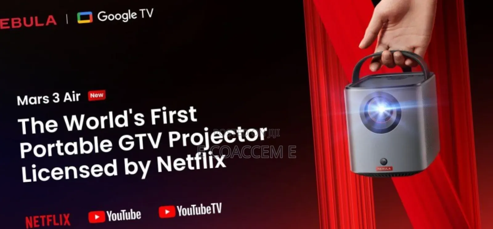 .Anker Mars 3 Air | Portable Google TV Projector