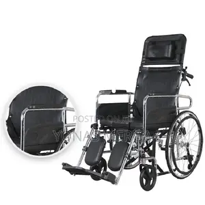 Wheelchair Foldable -Steel Frame for Portability-Supportive