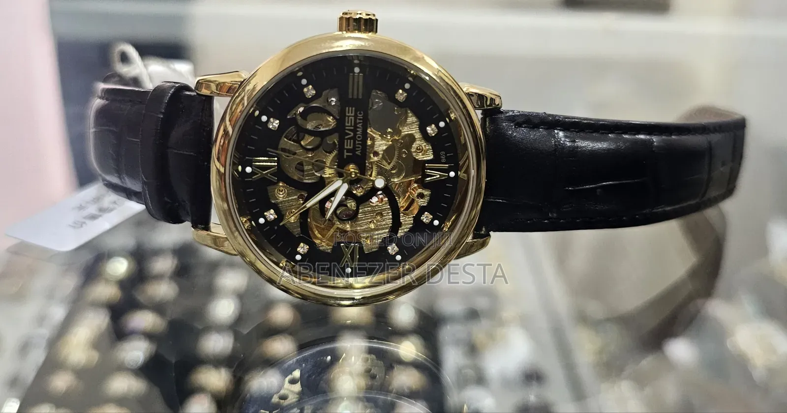 Tevise Lether Luxury Watch