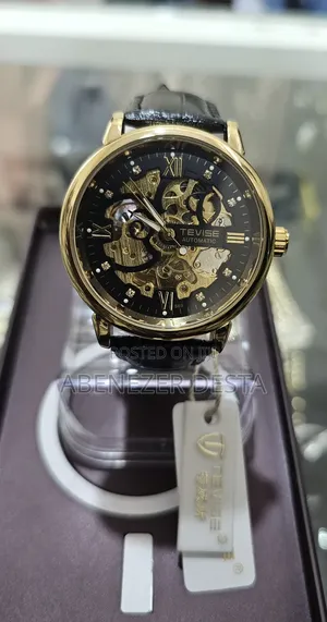 Tevise Lether Luxury Watch