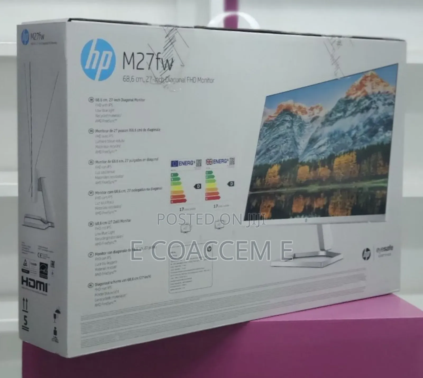 .Brand New With Cartoon Hp 27" Inch Monitor