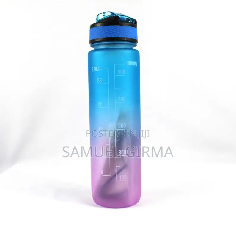 Motivational Water Bottle With Time Marker