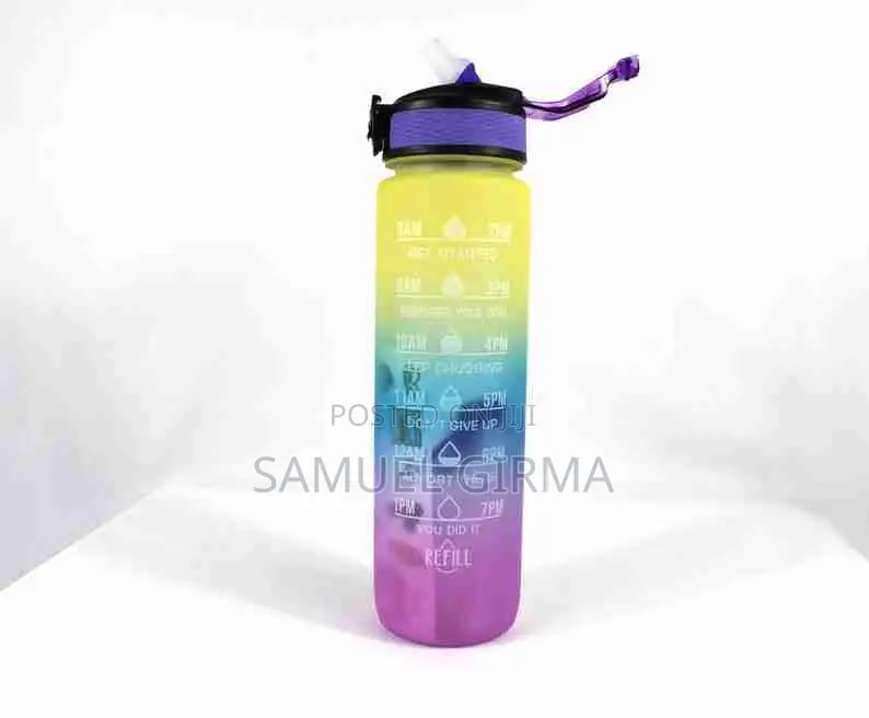 Motivational Water Bottle With Time Marker