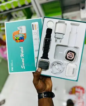 Smart Watch + Airpods + Power Bank + 3 Straps + Box + Cover