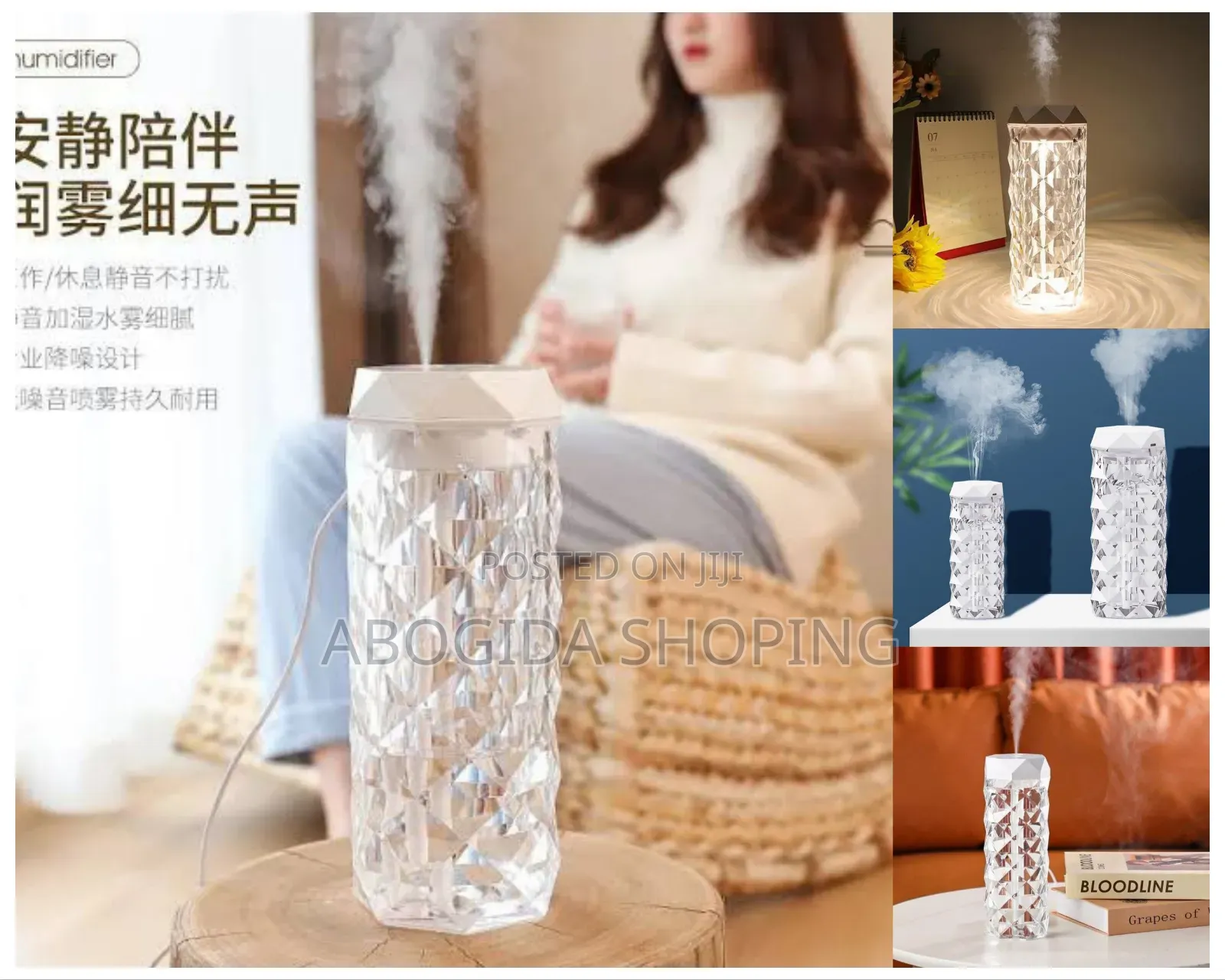 2in1 LED Crystal Lamp Humidifier