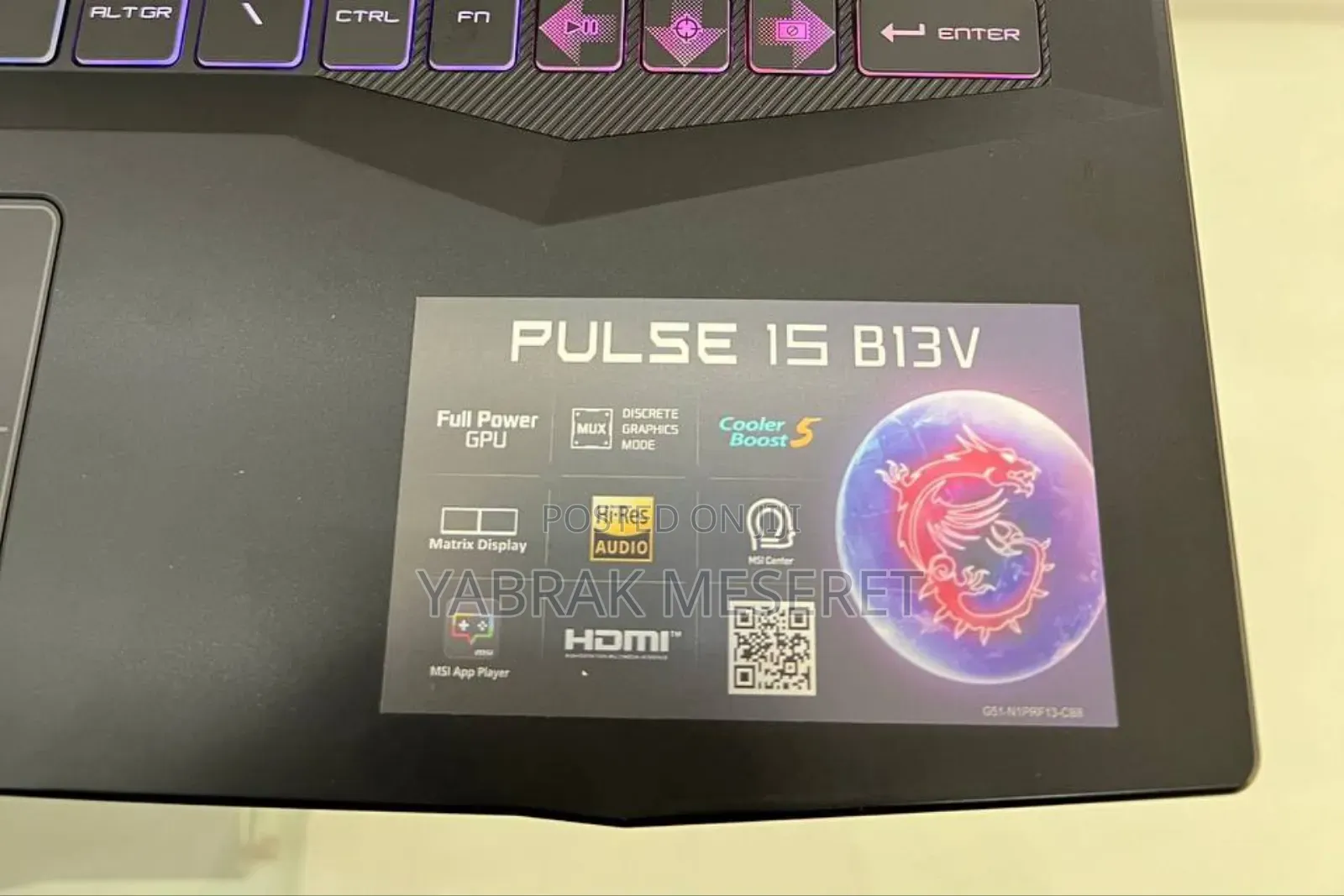 New Laptop MSI 16GB Intel Core I7 SSD 1T