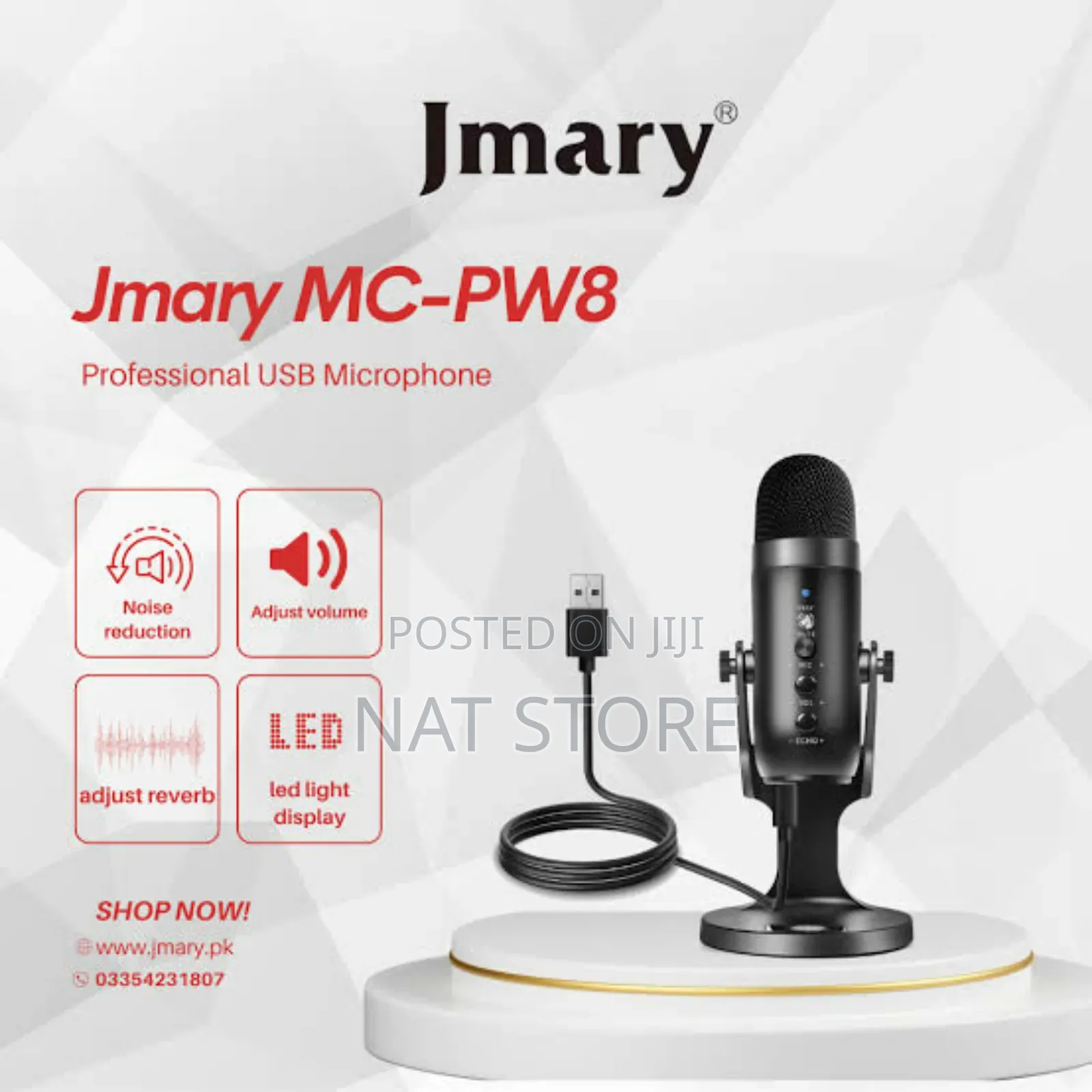 Jmary USB Microphone | Professional Microphone | MC-PW8