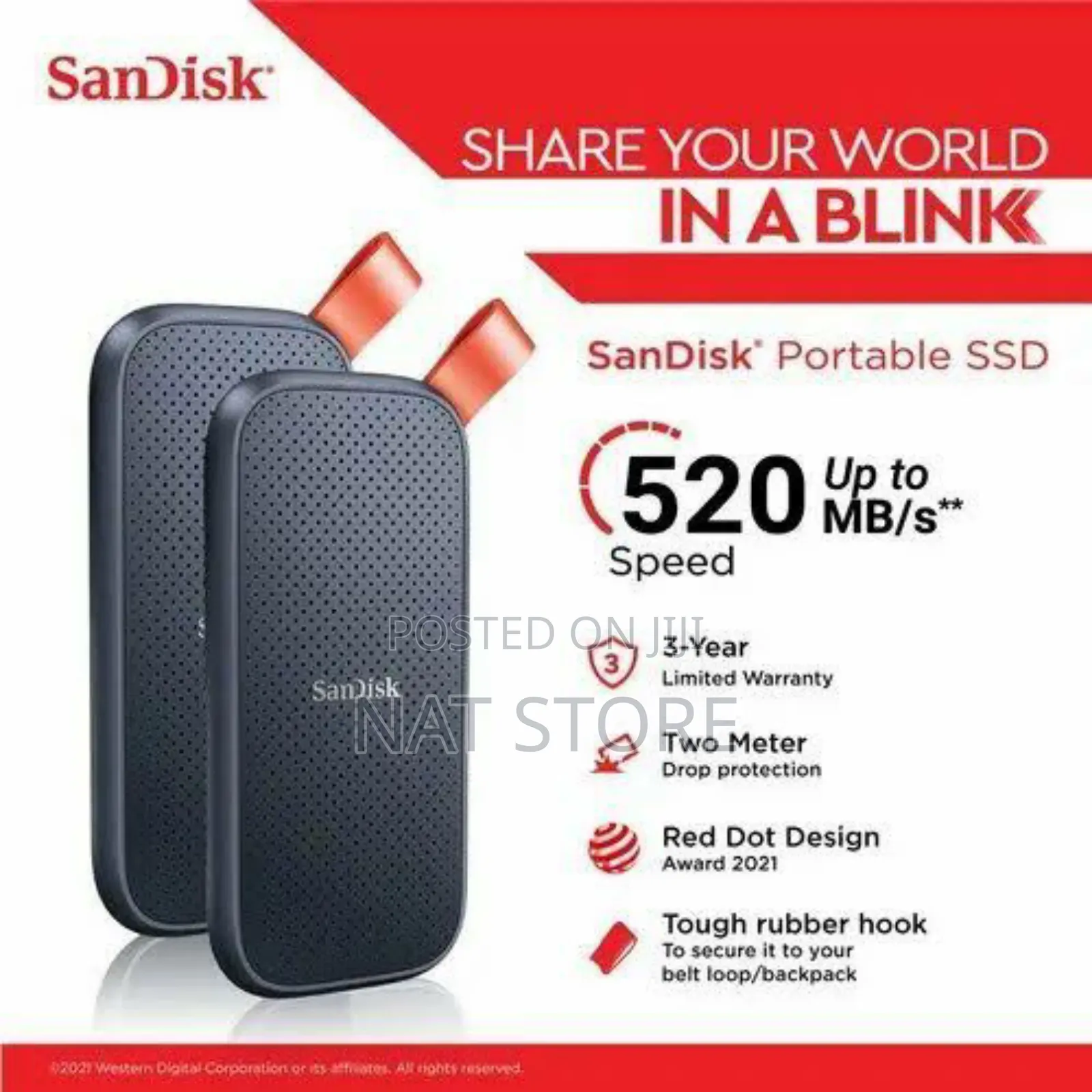 Sandisk Extreme 1TB Hard Disk in Bole Computer Hardware, Nat Store