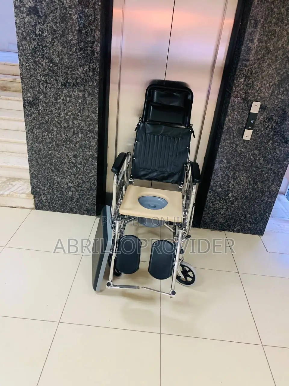 Aviour Chem Reclining Wheelchair With Commode (Sliding Mecha
