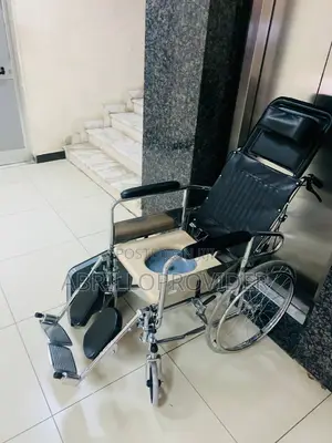 Photo - Wheelchair Manual Wheelchair Commode Transport Chair For