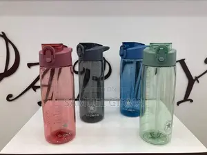 Transparent Water Bottle With Straw