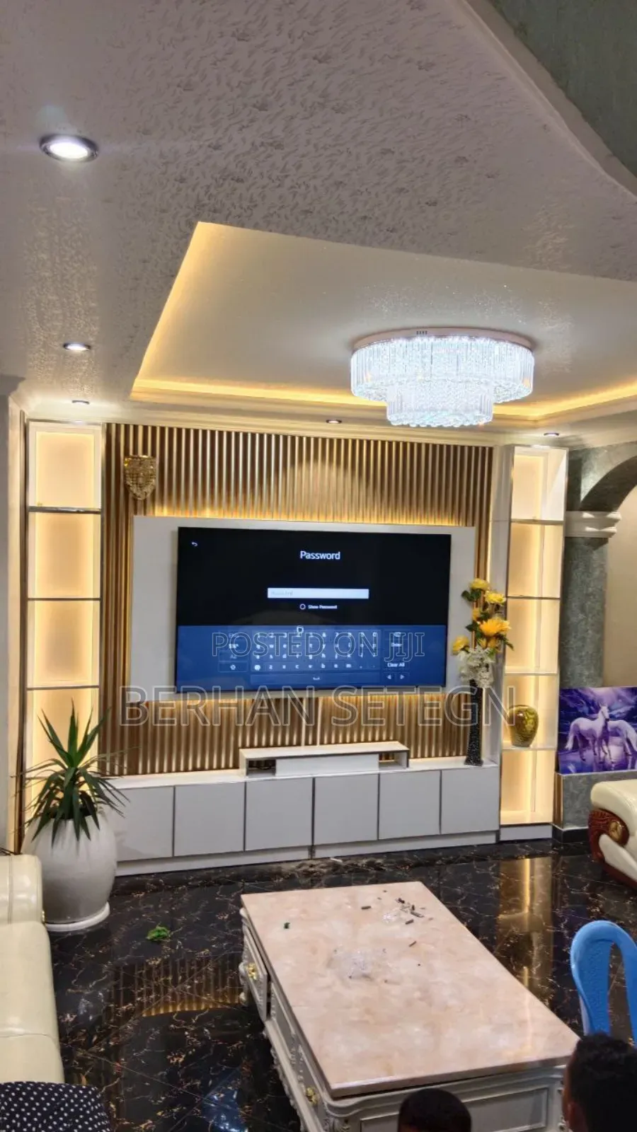 Wall Mounted TV Stands ቲቪ ስታንዶች