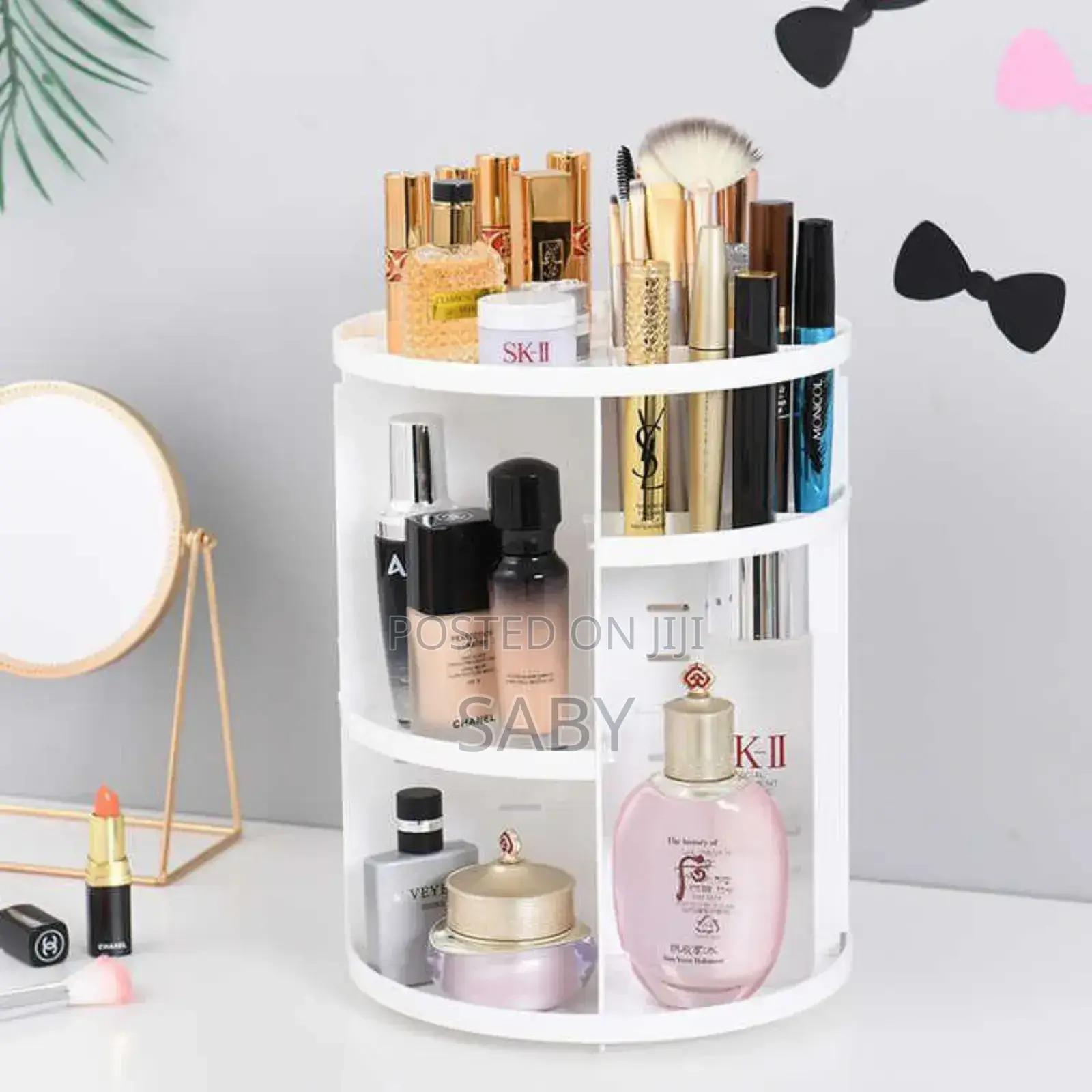 360° Rotating Makeup Organizer