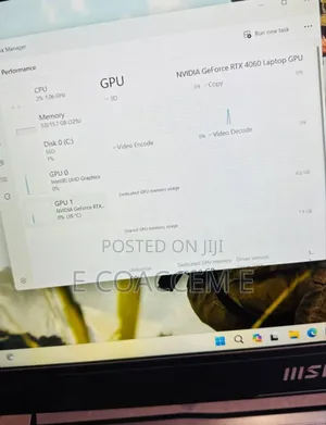 New Laptop MSI 16GB Intel Core I7 SSD 512GB