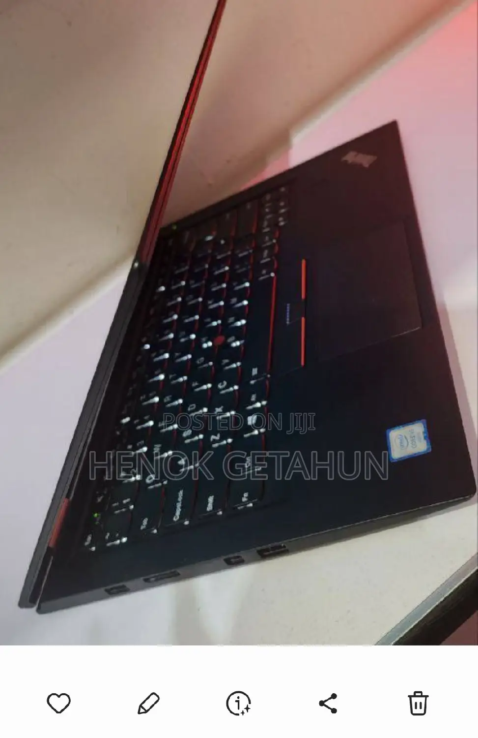 New Laptop Lenovo ThinkPad X1 Carbon 16GB Intel Core I7 SSD 512GB