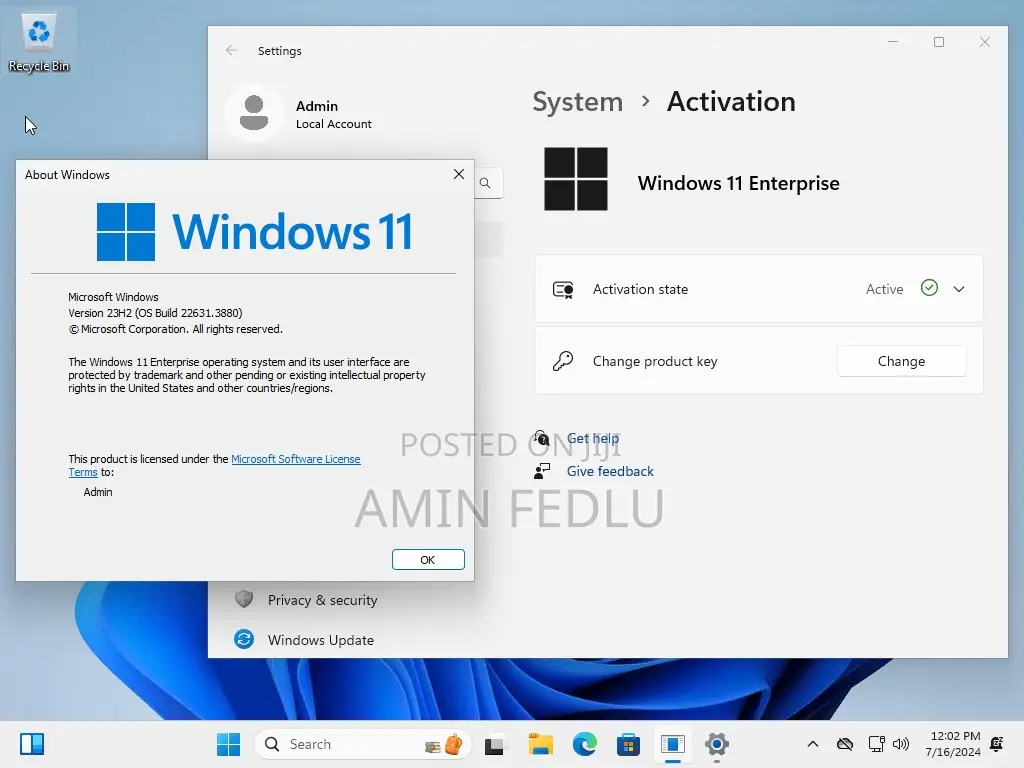 Windows 11 Enterprise 23H2