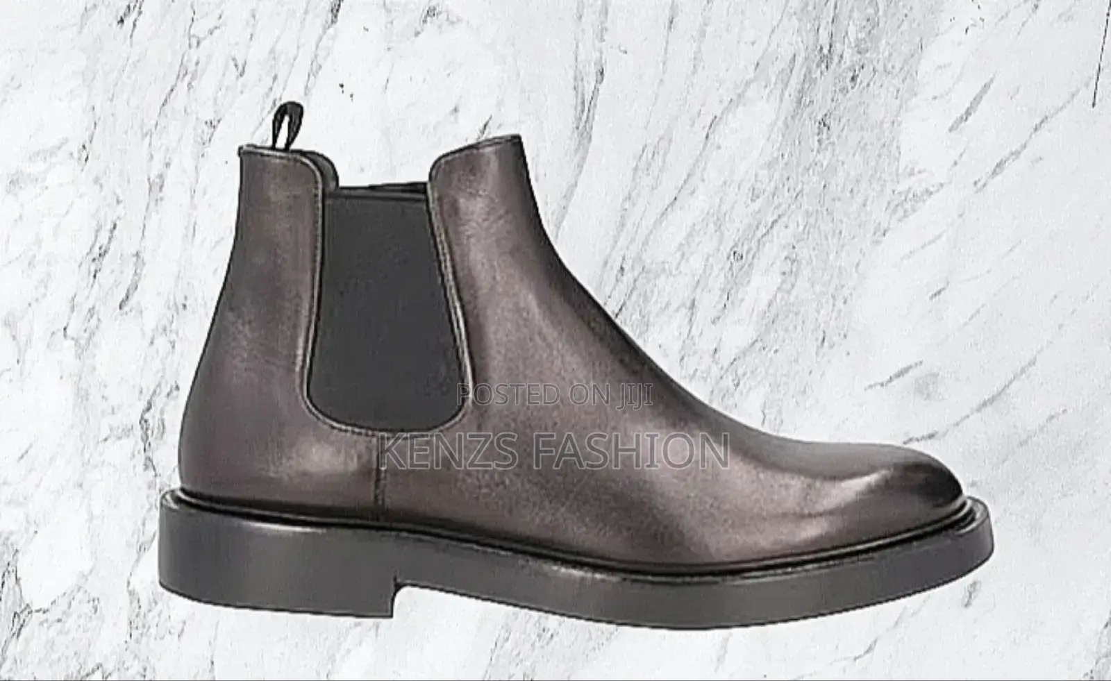 Men's Quality Leather Boots Side Zip