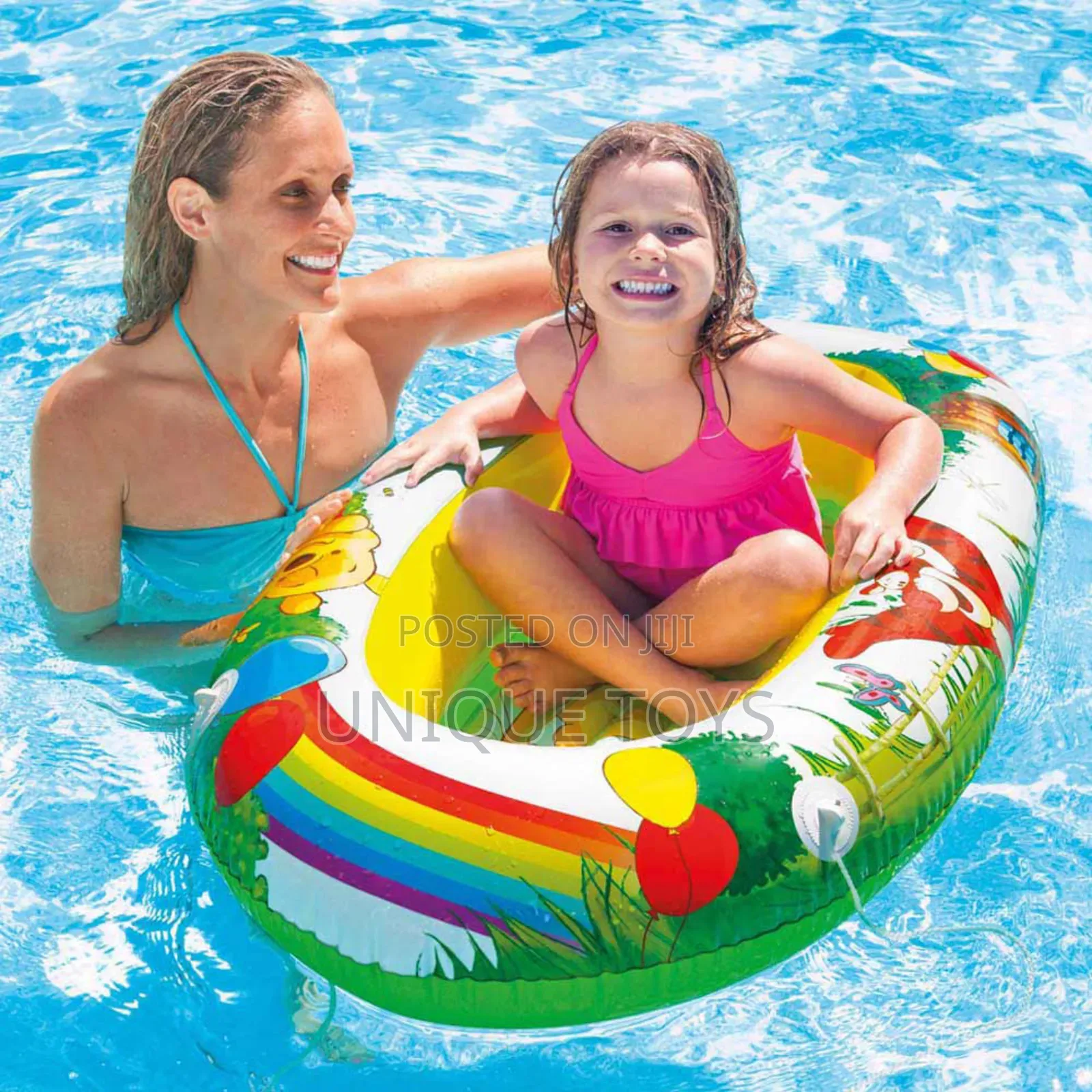 2-in-1 Inflatable Boat and Pool: 119 X 79 Cm