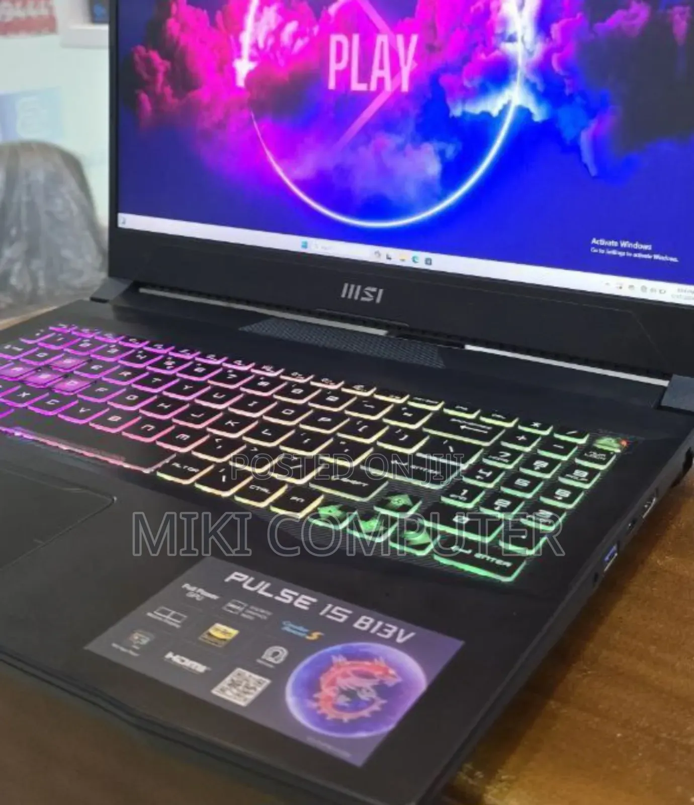 New Laptop MSI GF63 16GB Intel Core I7 SSD 1T
