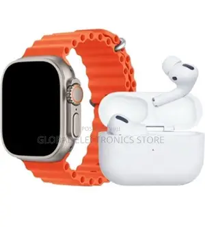 ስማርት ሰዓት + አእርፖድስ + ፖወር ባንክ + 2 ማሰሪያ + Type C to C Cable