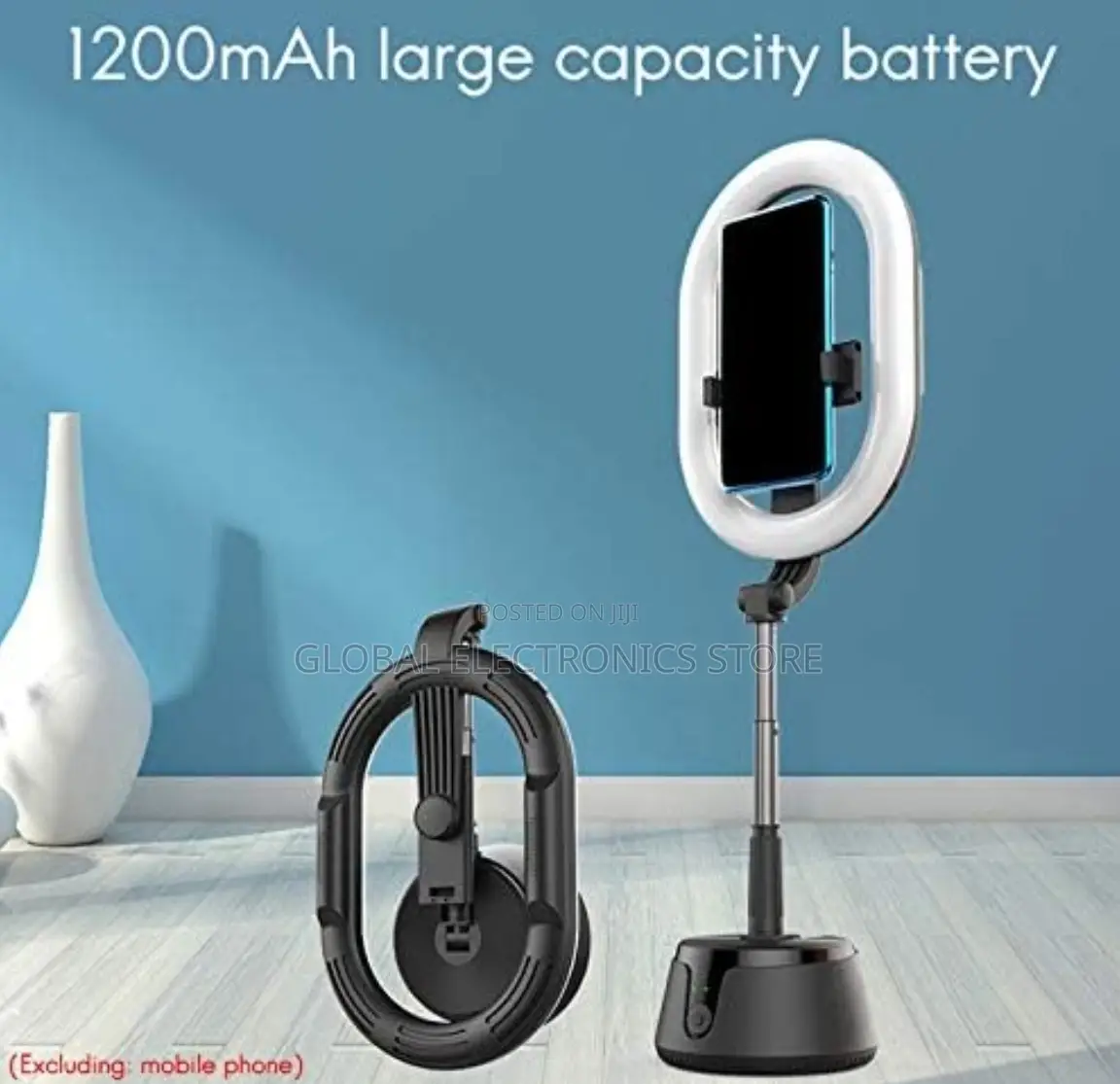 መርዘም የሚቺል 360° መዞር የሚቺል Auto Face Tracking Ring Light