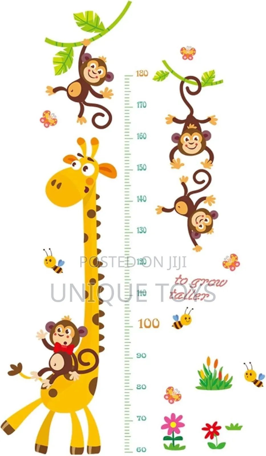 Cute   Animals Growth Chart Stickers