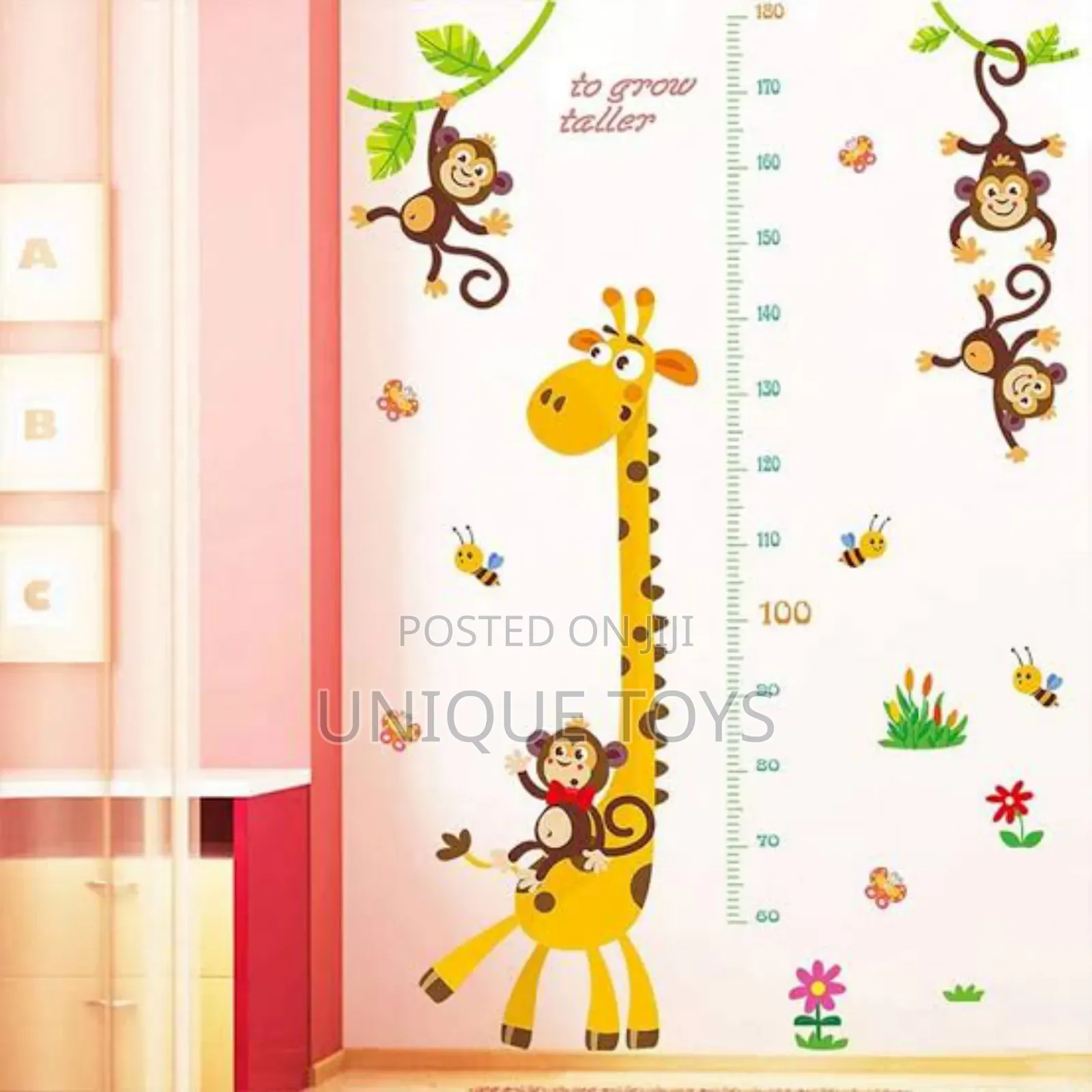 Cute   Animals Growth Chart Stickers