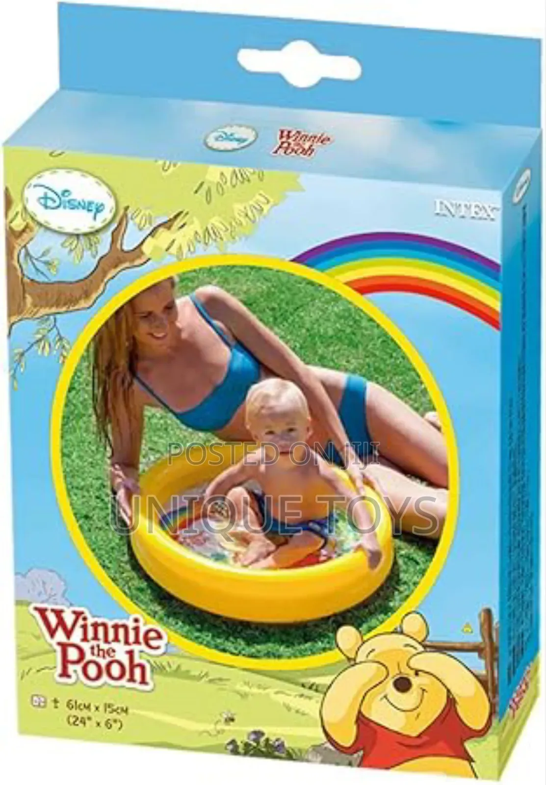 Winnie Z Pooh Intex Inflatable Pool: 61 X 15cm, 15L Capacity
