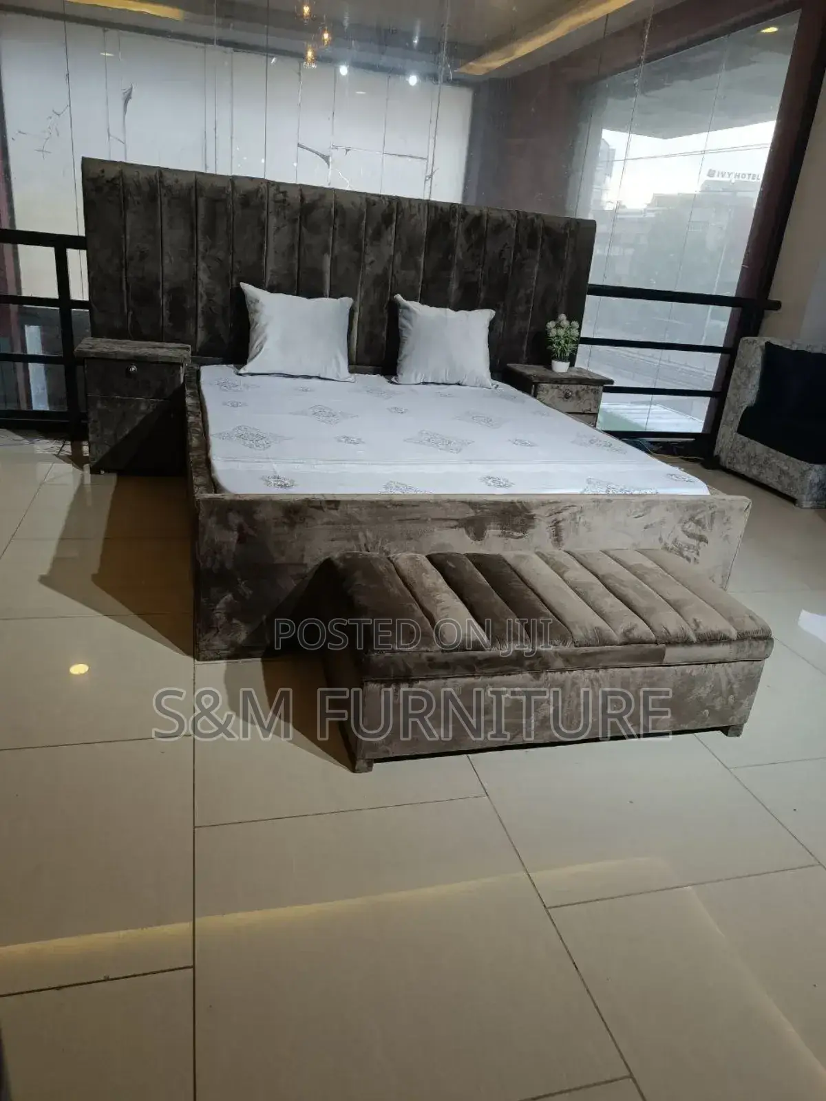 1.50 Meter Fabric Bed