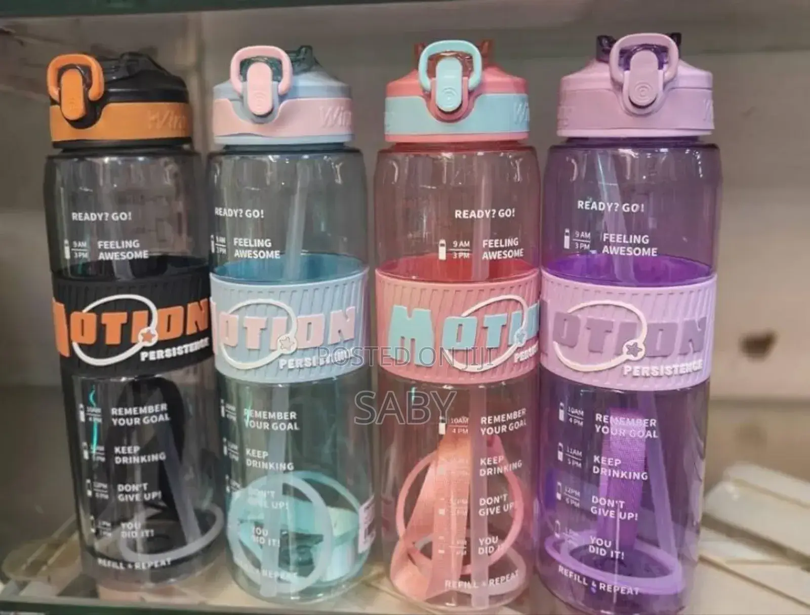 Motion Water Bottle With Straw