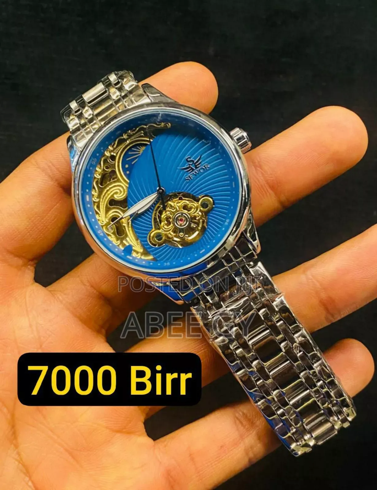 Sewor 1923-3 Men Watch Skeleton Automatic Mechanical Luxury