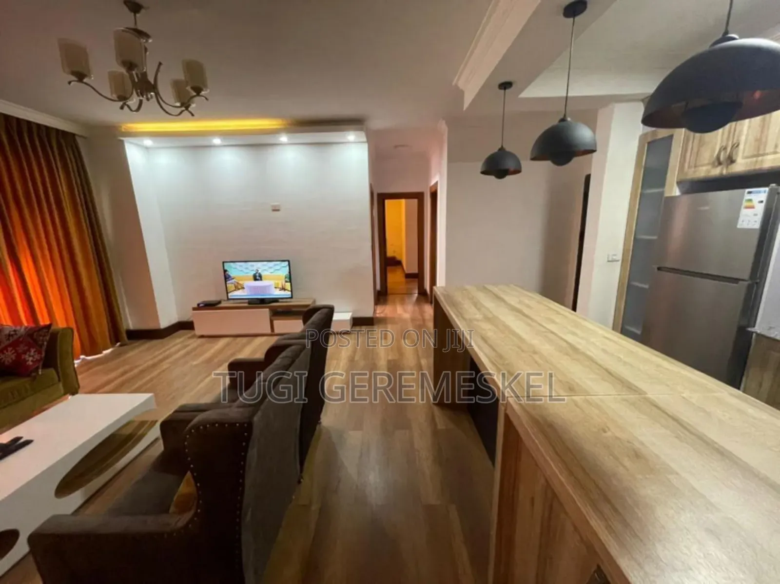 Furnished 2bdrm Apartment in Hellorealstat, Bole for rent
