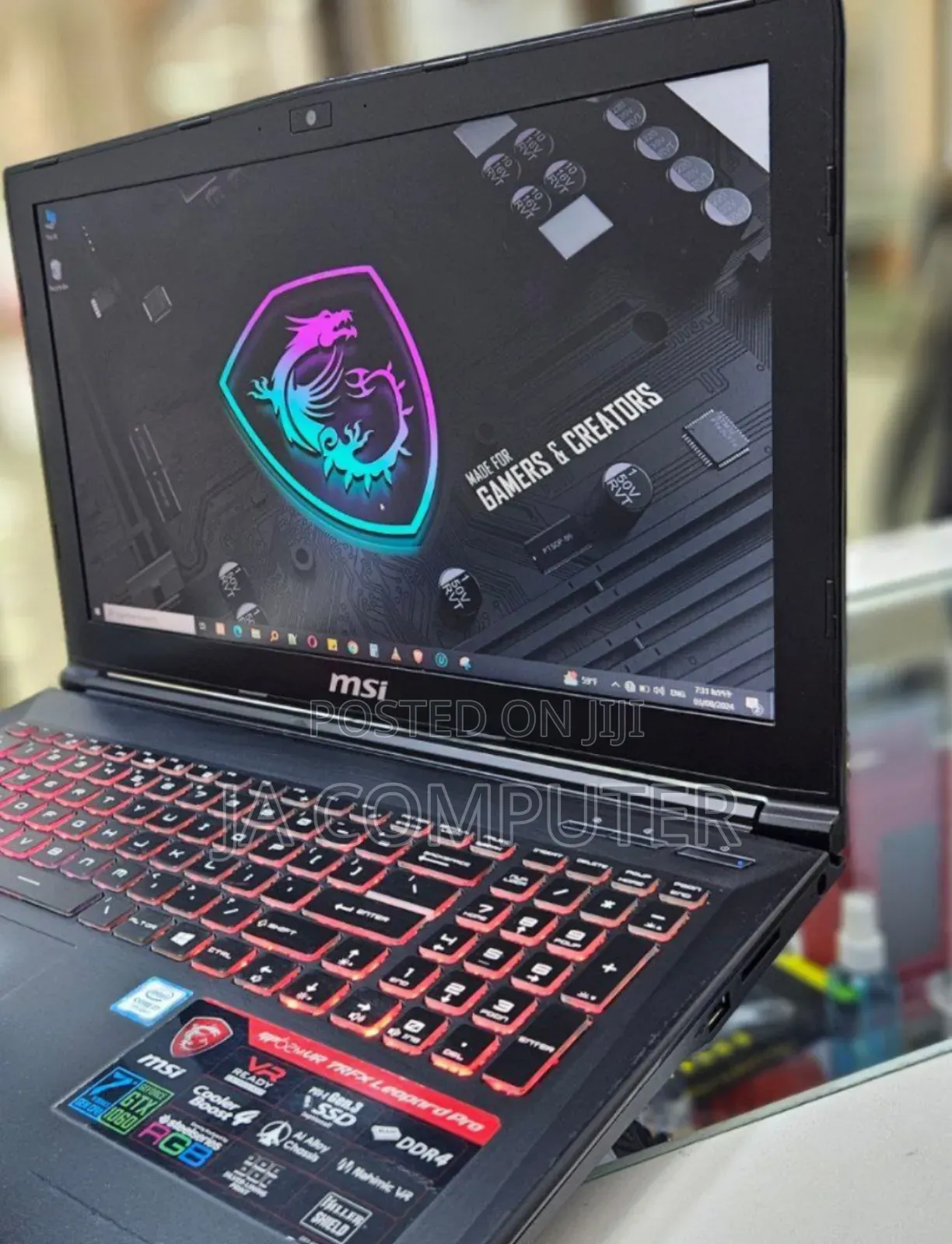 New Laptop MSI GF63 8GB Intel Core I7 HDD+SSD 1.5T