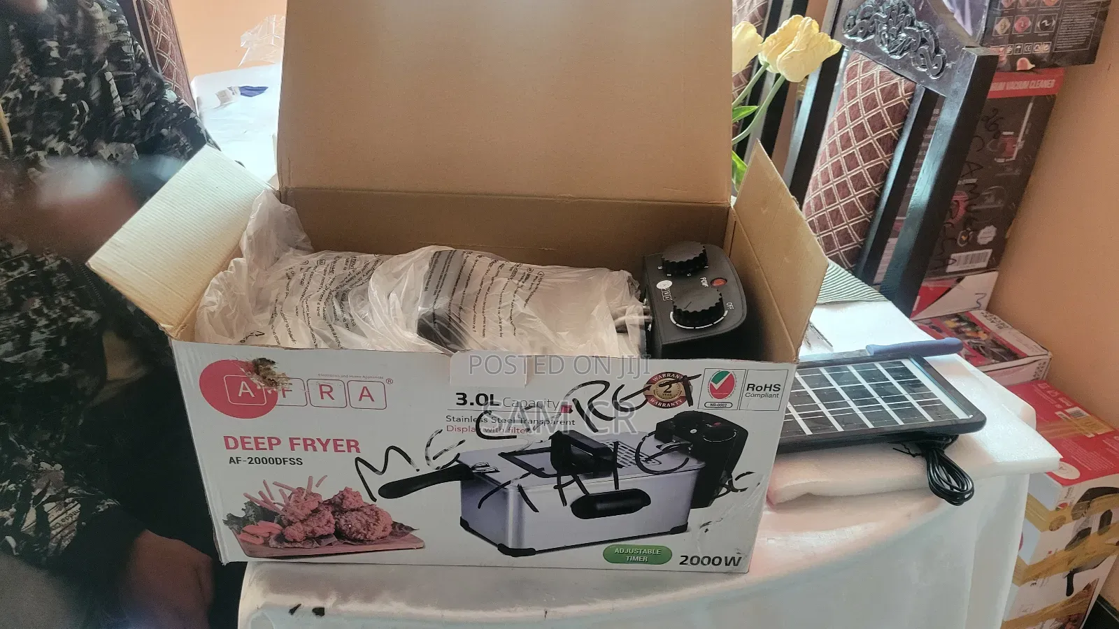 Afra Deep Oil Fryer- High Quality 3 Liter Fryer